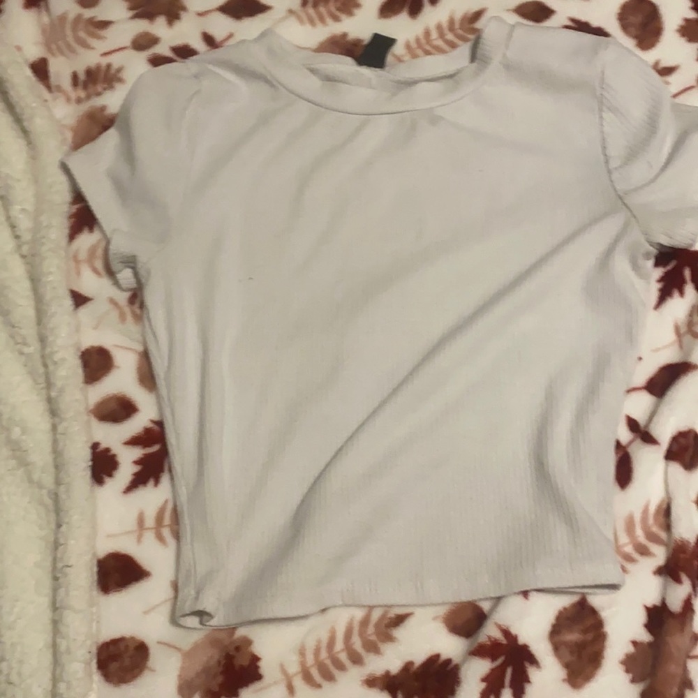 Plain White Crop Top